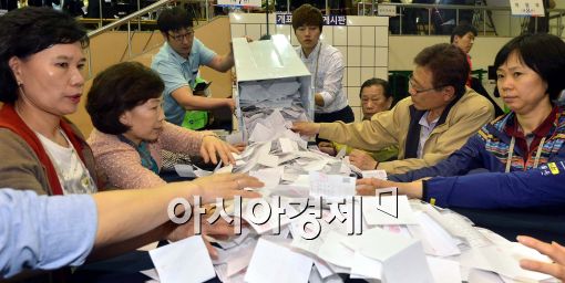 [포토]개표 한창
