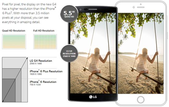 LG전자 공식 홈피에 등장한 '아이폰6+'…어떤 사연이