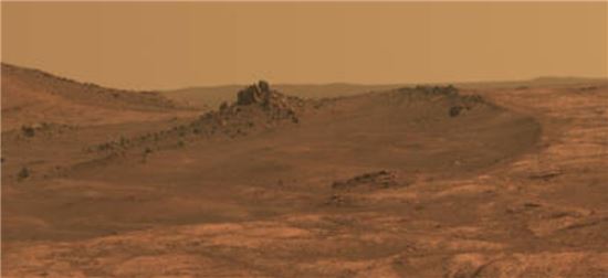 ▲큐리오시티가 촬영한 화성 지표면.[사진제공=NASA]