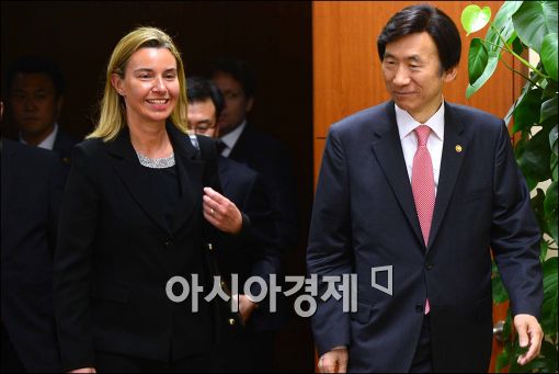 [포토]한-EU 외교장관 회담