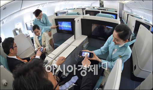 [포토]대한항공, 프라이버시 강화된 명품 좌석 공개