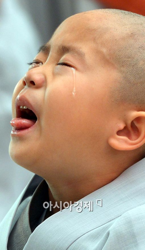 [포토]'동자승의 눈물'