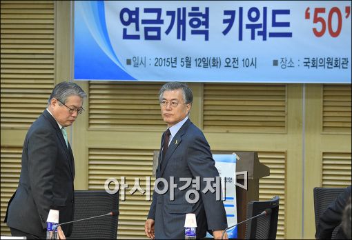 [포토]연금개혁 토론회 참석한 문재인 대표