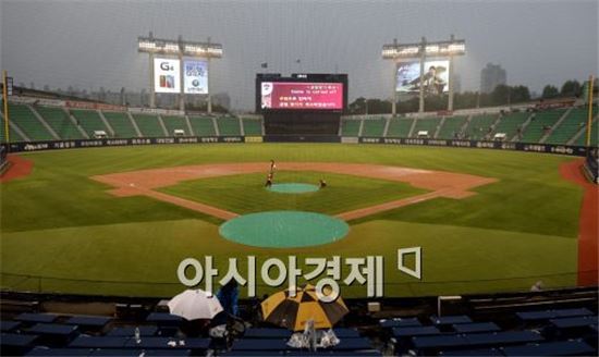 KBO 리그 NC-LG 잠실 경기 우천취소…추후 편성