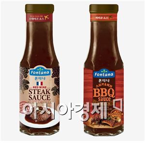 폰타나, '스테이크·바비큐 고기 소스' 2종 출시