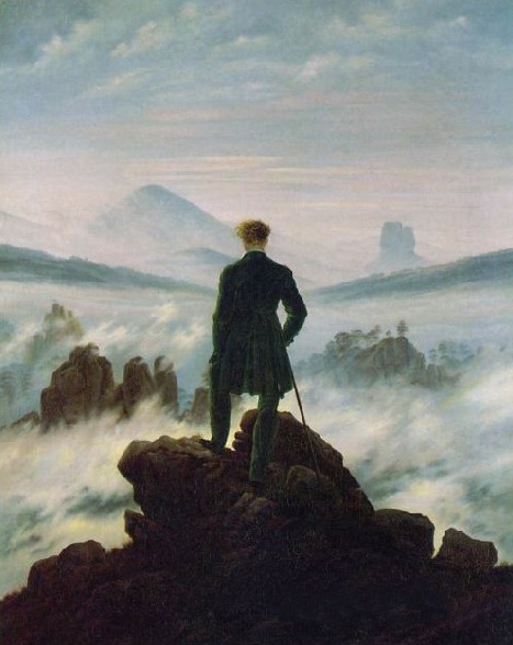독일 낭만주의 화가 카스파르 다비드 프리드리히(1794~1840)가 그린 '안개 바다 위의 방랑자'