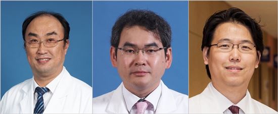 (왼쪽부터)김형호 교수, 박도중 교수, 안상훈 교수 