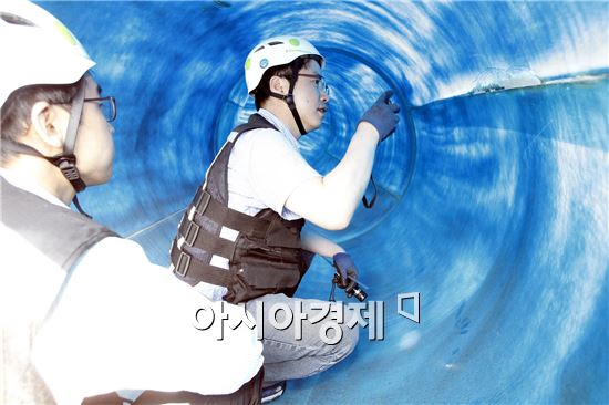 [포토]광주시 북구, 물놀이 유원시설 점검