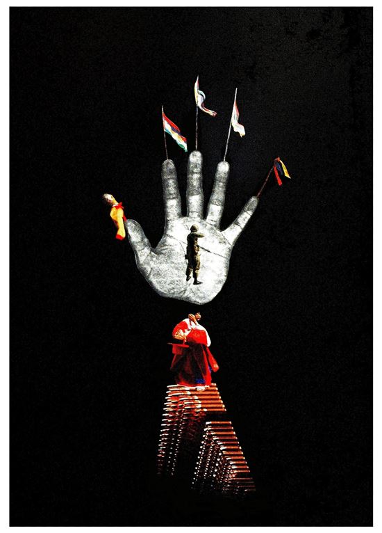 박불똥, 손금에 박힌 총알, 1985, 68x47, 리프로덕티브 오리지널, 서울시립미술관_원본