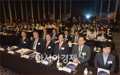 [포토]한자리에 모인 금융계 수장들