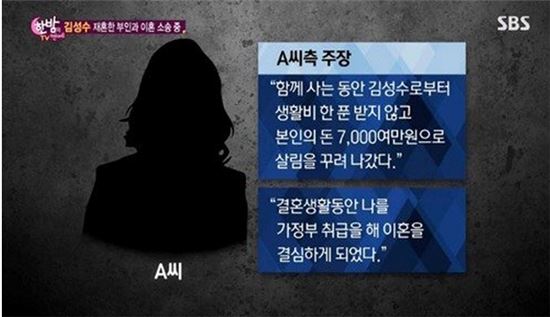 '이혼 소송' 김성수, 생활비 안 보태고 외제차 구매?