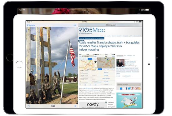 애플, 12인치 아이패드에 앱 2개 동시에 보는 '화면분할' 지원
