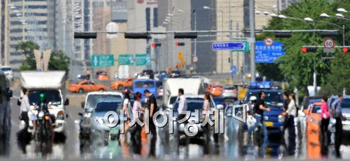 [포토]아지랑이 피어오르는 도심