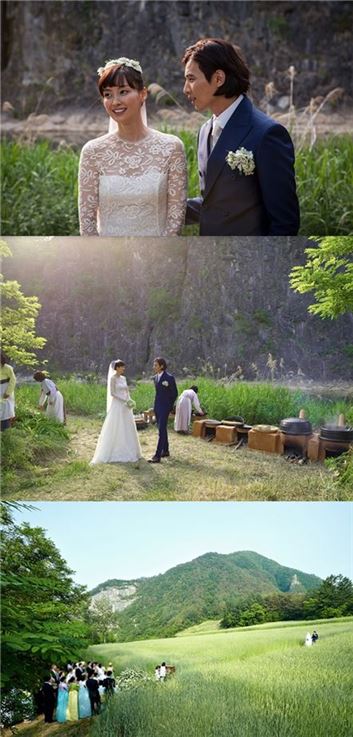 원빈♥이나영, 결혼식 사진 보니…"영화 촬영 아냐?"