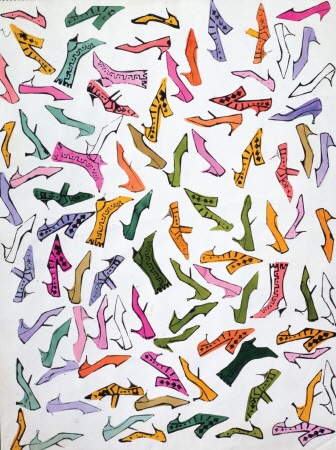 스탬프트 슈즈(Stamped Shoes), 잡지 '글래머'에 실린 워홀의 구두 드로잉, 1959년 ⓒ 2015 The Andy Warhol Foundation for the Visual Arts, Inc.