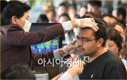 [포토]인천공항, 메르스 차단 비상