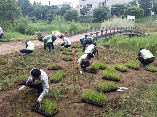 서초구,동원산업·현대제철과 양재천 꽃동산 만들어 