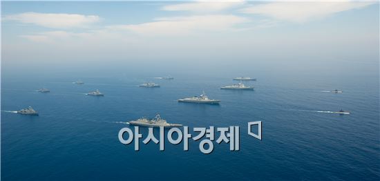 작전사령부급 대규모 통합대잠전 훈련모습. (사진제공=해군)