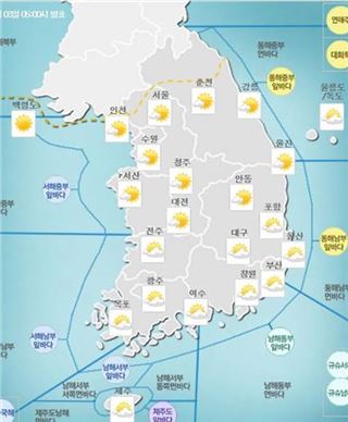 오늘날씨, 무더위 지속·일교차 '주의'…서울 최고기온 30도