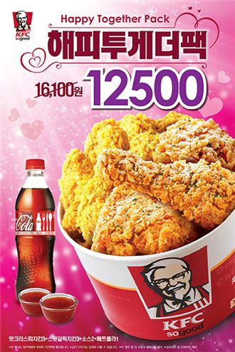 KFC, 스윗갈릭치킨 추가한 ‘해피투게더팩’ 판매