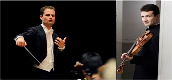 지휘자 콘스탄틴 트링크스와 바이올리니스트 스베틀린 루세브