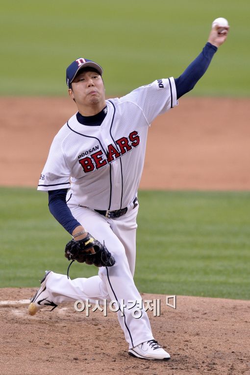[포토]두산 선발 장원준의 역투