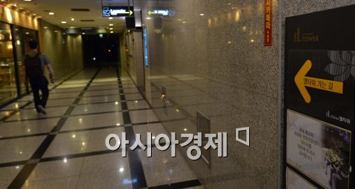 [포토]'메르스 의사'가 방문했던 엘타워…한산한 모습