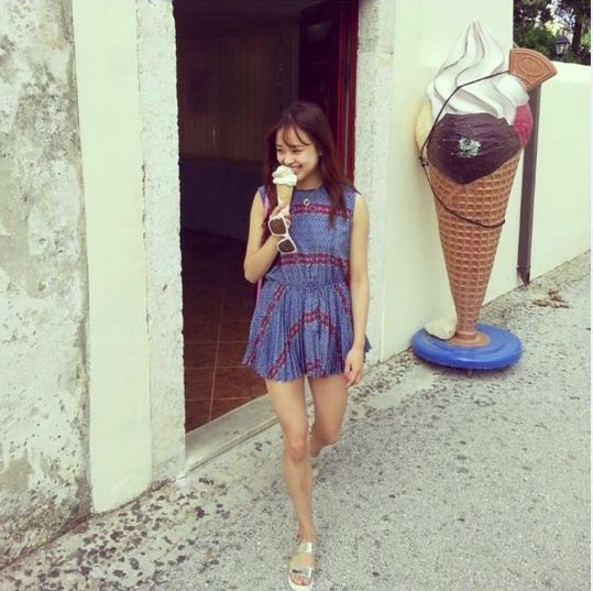 대회 앞둔 손연재, 아이스크림 들고 청순 미소…"얼마 안 남았다"