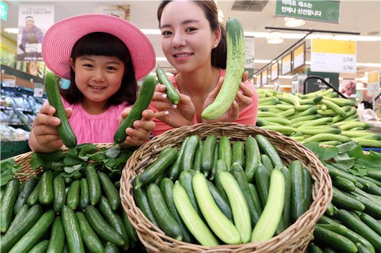 [포토]’여름철 별미간식 스낵오이 드셔보세요!”