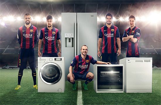 바르샤 우승, 왜 터키 가전사가 축하광고 냈나