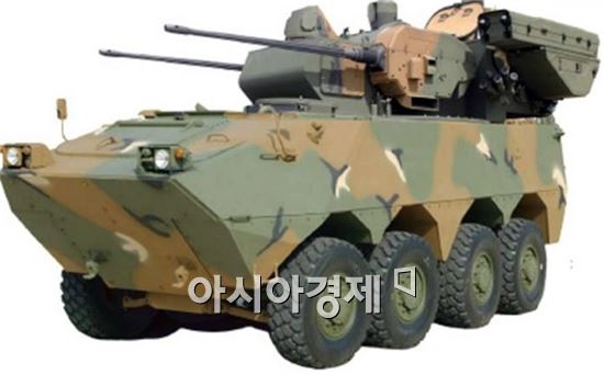 두산DST가 제안한 30mm 차륜형대공포 