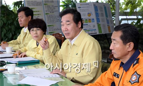 [포토]이낙연 전남도지사, 메르스 방역대책 간담회 개최