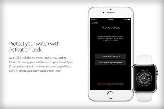 [WWDC15]워치OS2 "애플워치 도둑, 꼼짝마!" '액티베이션 록' 추가한다