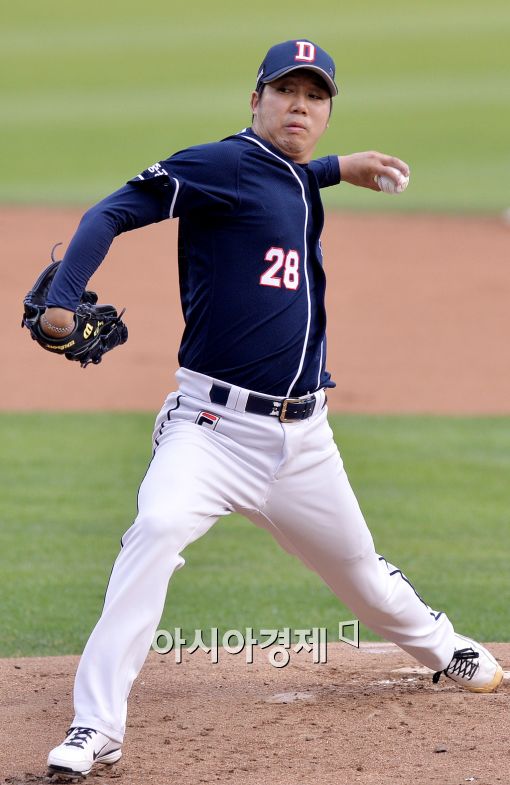 [포토]장원준, '두산 선발은 바로 나'