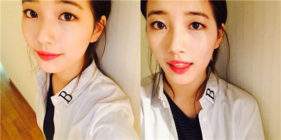 수지 근황, '초근접 셀카' 보니…"눈 감아도 여신"