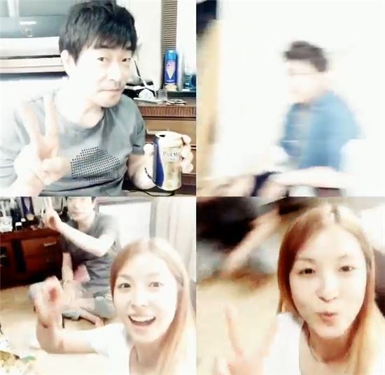 보아, 의외의 친분?…손현주 영화 촬영장 깜짝 방문 "선배님 짱"