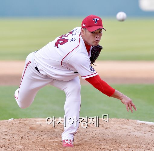 [포토]김진우, '혼신의 투구'