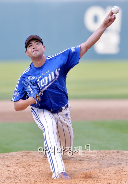 [포토]삼성 선발 장원삼의 역투