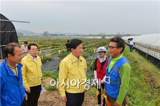 박우정 고창군수, 강풍 및 우박 피해 현장방문