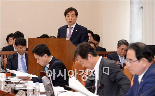 [포토]'한국은행 업무보고'