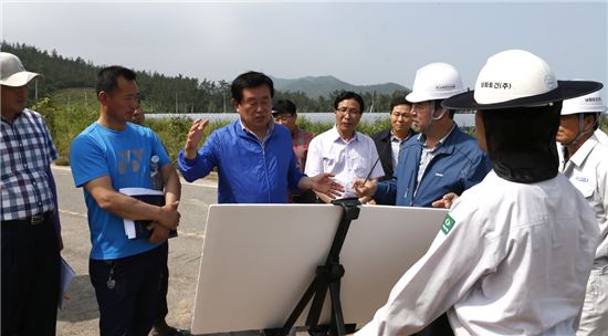 이동진 진도군수, 개발사업장 현장 점검