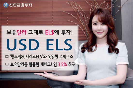 신한금융투자, 연 3.5%수익추구 미국 달러 ELS 공모 