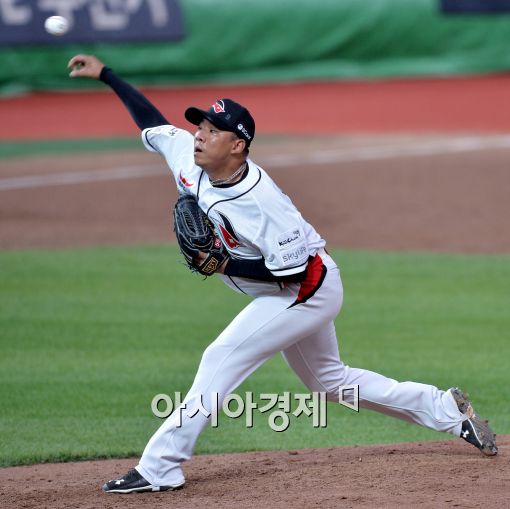 [포토]김사율, '더이상 실점은 없다'