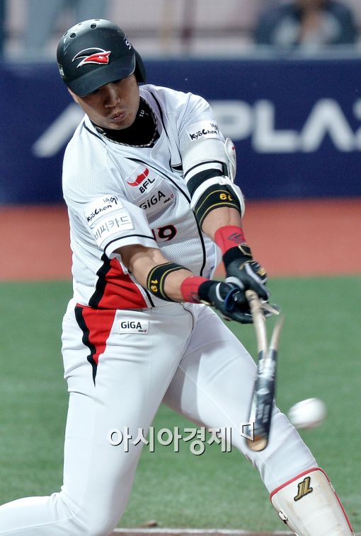 [포토]김상현, '방망이가 부러져도 적시타'