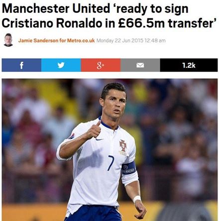 호날두, 다시 맨유로 컴백하나…'영입설' 솔솔