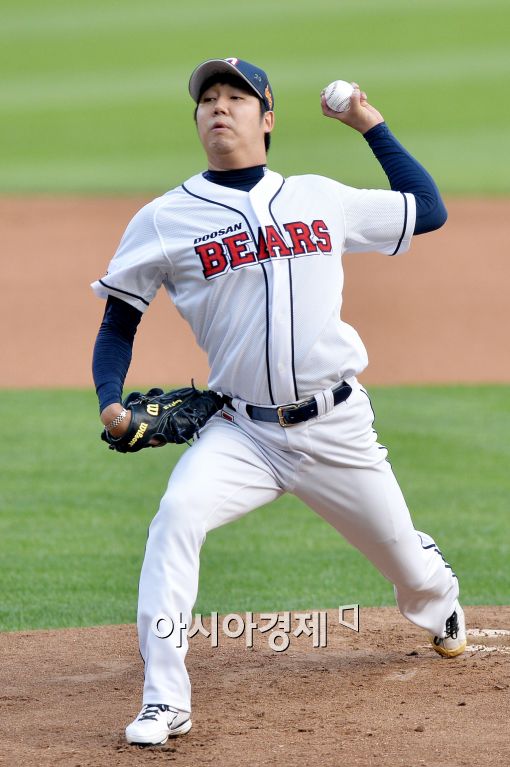 [포토]장원준, '두산 선발은 바로 나'