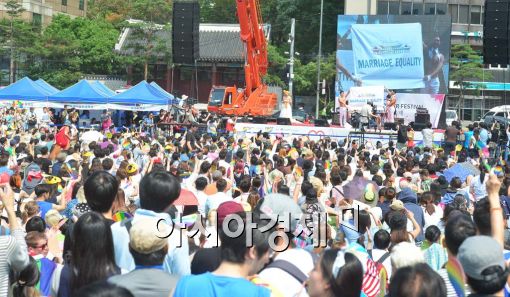 [포토]서울광장에서 열린 퀴어문화축제 