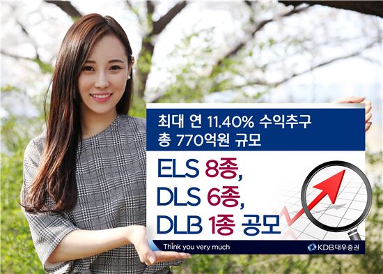 KDB대우證, 최고 연 11.4% 수익 추구 ELS 판매