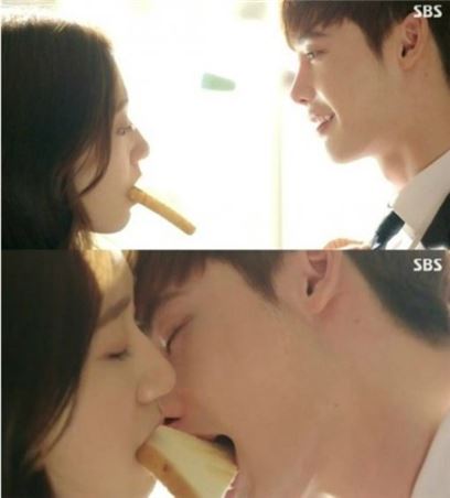 '식빵 키스신' 사진=SBS '피노키오' 방송화면 캡처