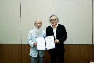 초정 권창륜 작가와 예술의전당 고학찬 사장
